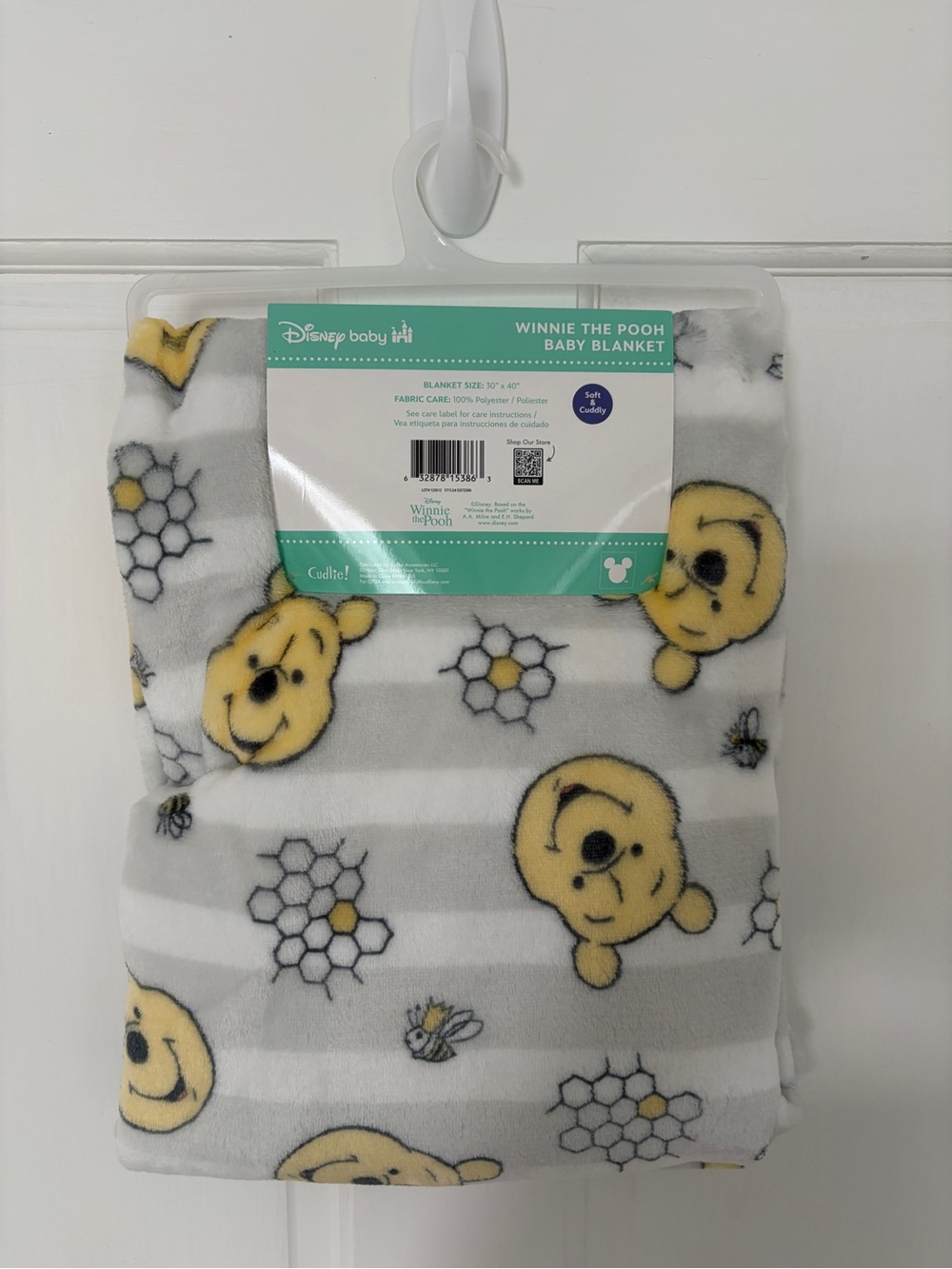 Disney Baby Winnie the Pooh Plush Baby Blanket - Picture 2 of 3